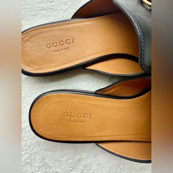 Gucci Women's Black Leather Loafers - Picture 3 of 9